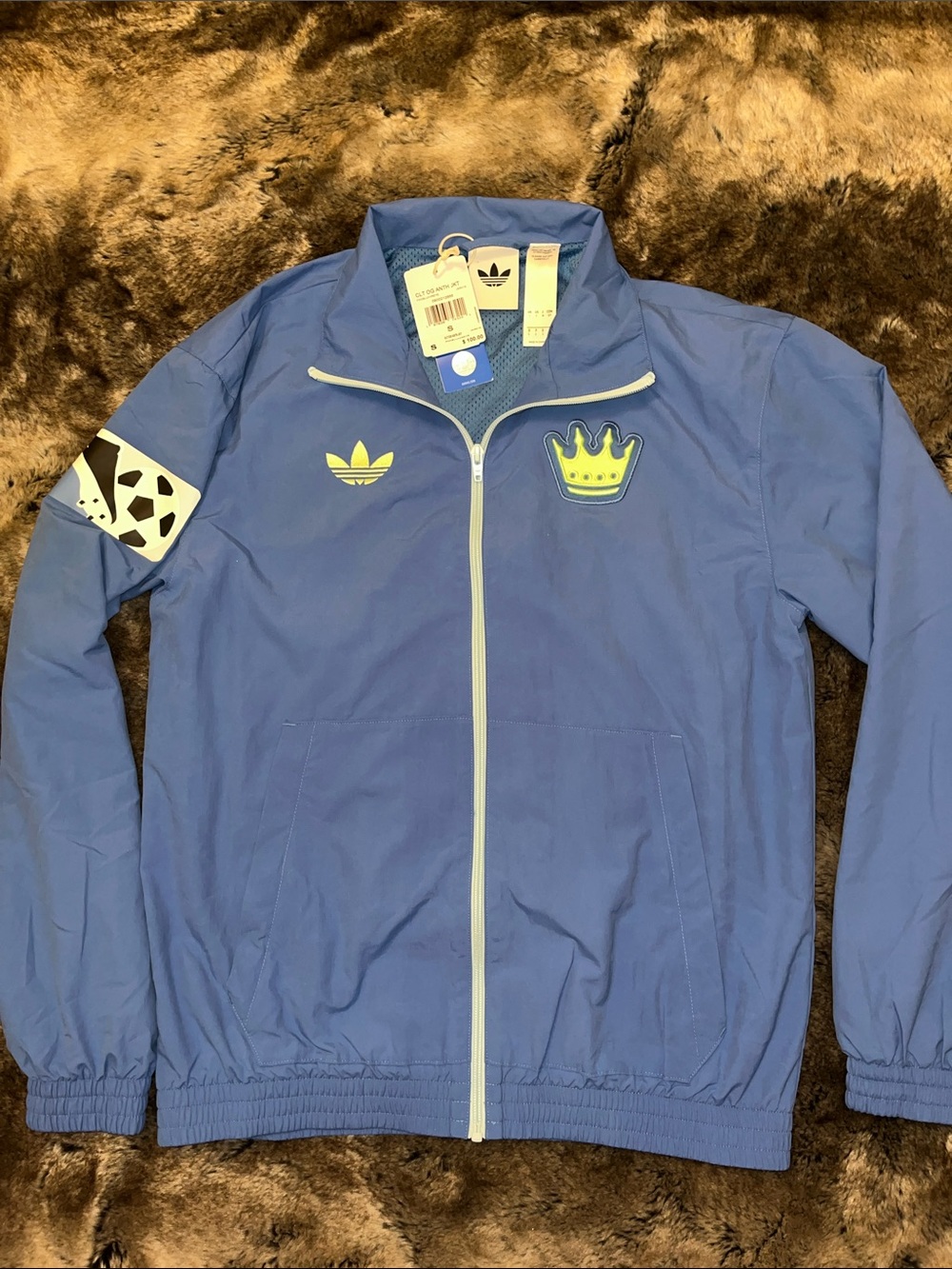 Charlotte FC Soccer Jacket Mens S  2025 adidas Collection Anthem Full Zip $100